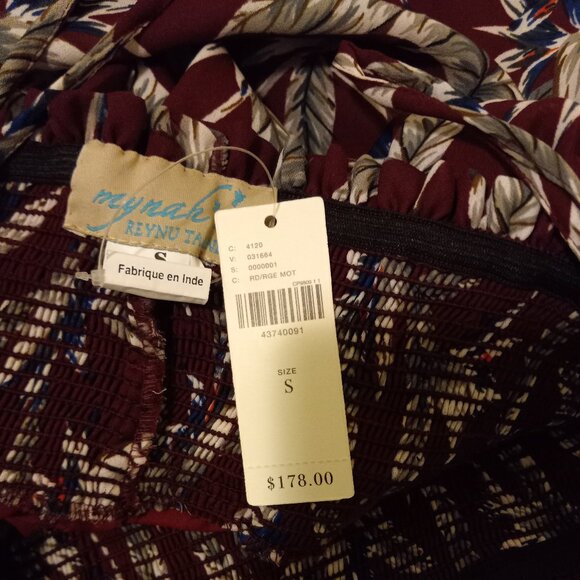 NWT Anthro Reynu Taandon Leaf Print Maxi Skirt Size S - Picture 13 of 16